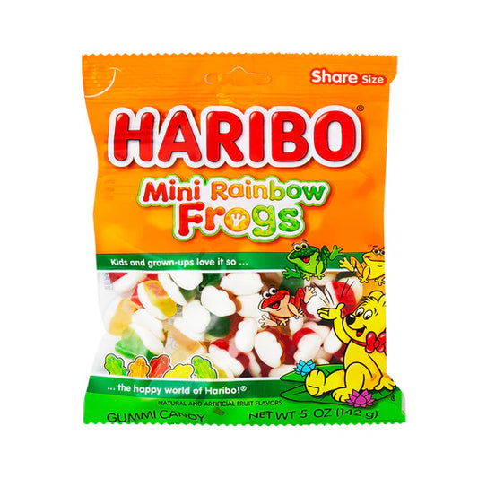 Haribo Mini Rainbow Frogs Gummi Candy