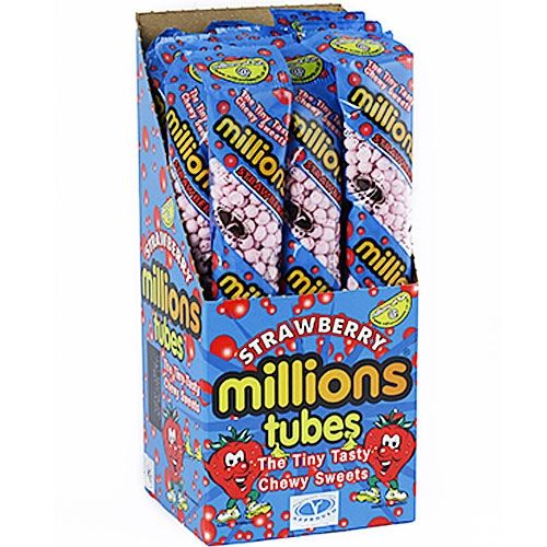 Millions Strawberry Tubes UK